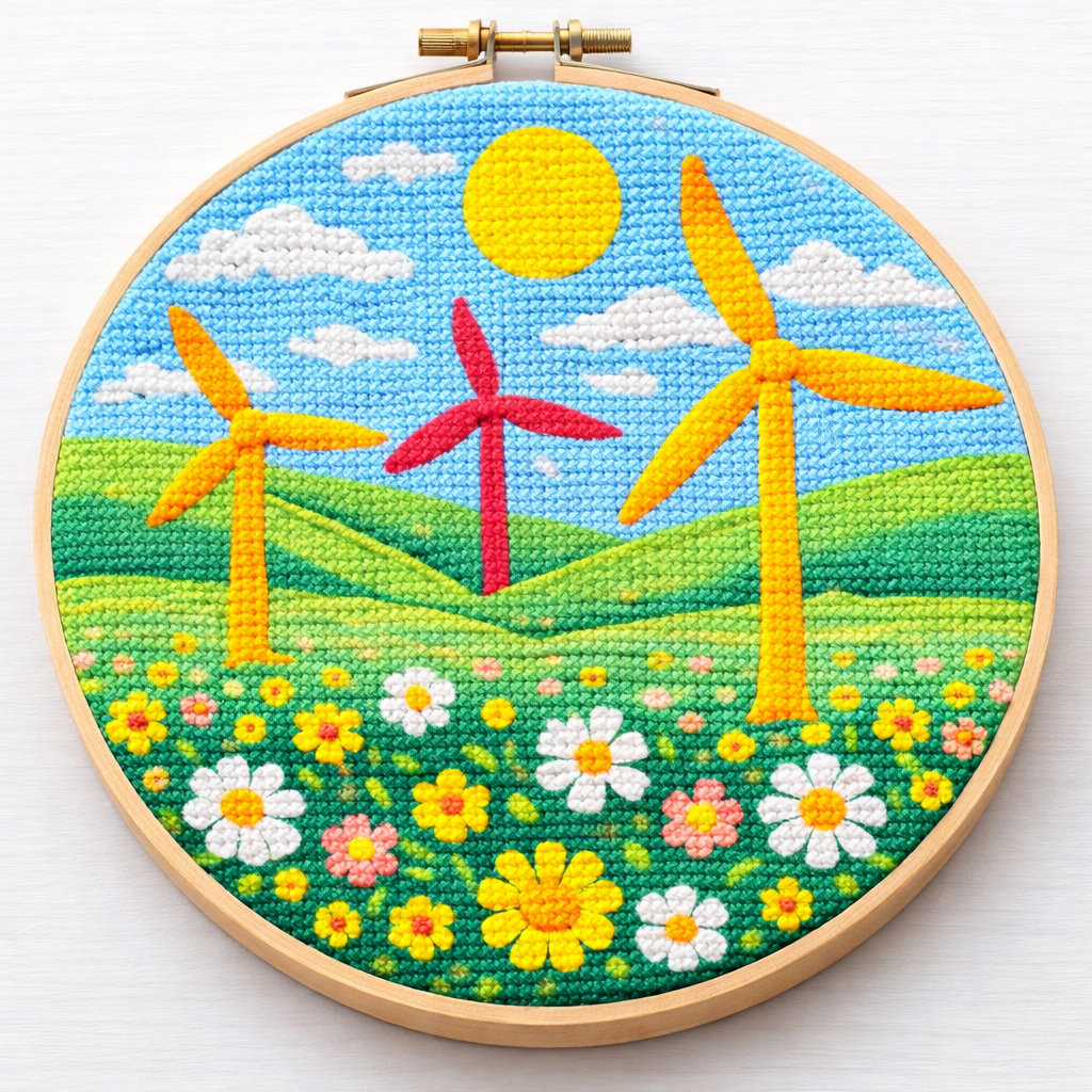 Blooming Breeze” Punch Needle Embroidery Kit – Inkling & Co