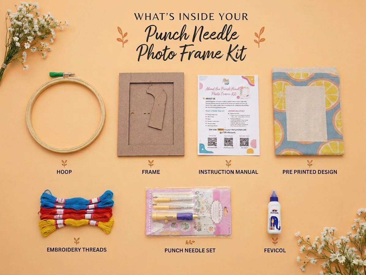 Punch Needle Photo Frame