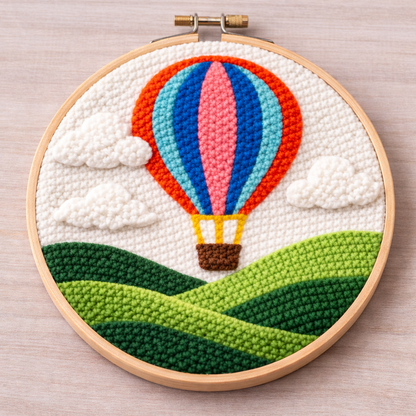 “Skyward Dreams” Punch Needle Embroidery Kit