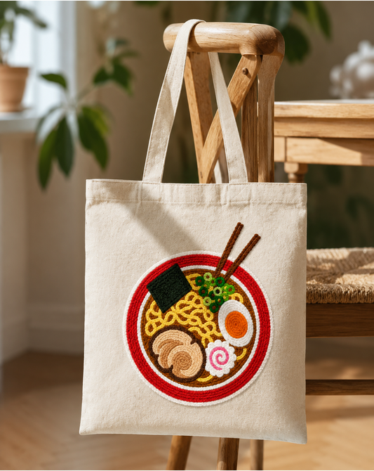 Punch Needle Tote Bag