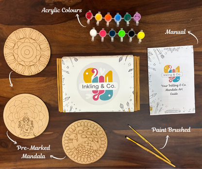 Mandala Trio — Meditative Art Kit
