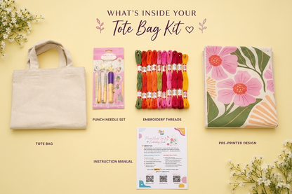 Punch Needle Tote Bag