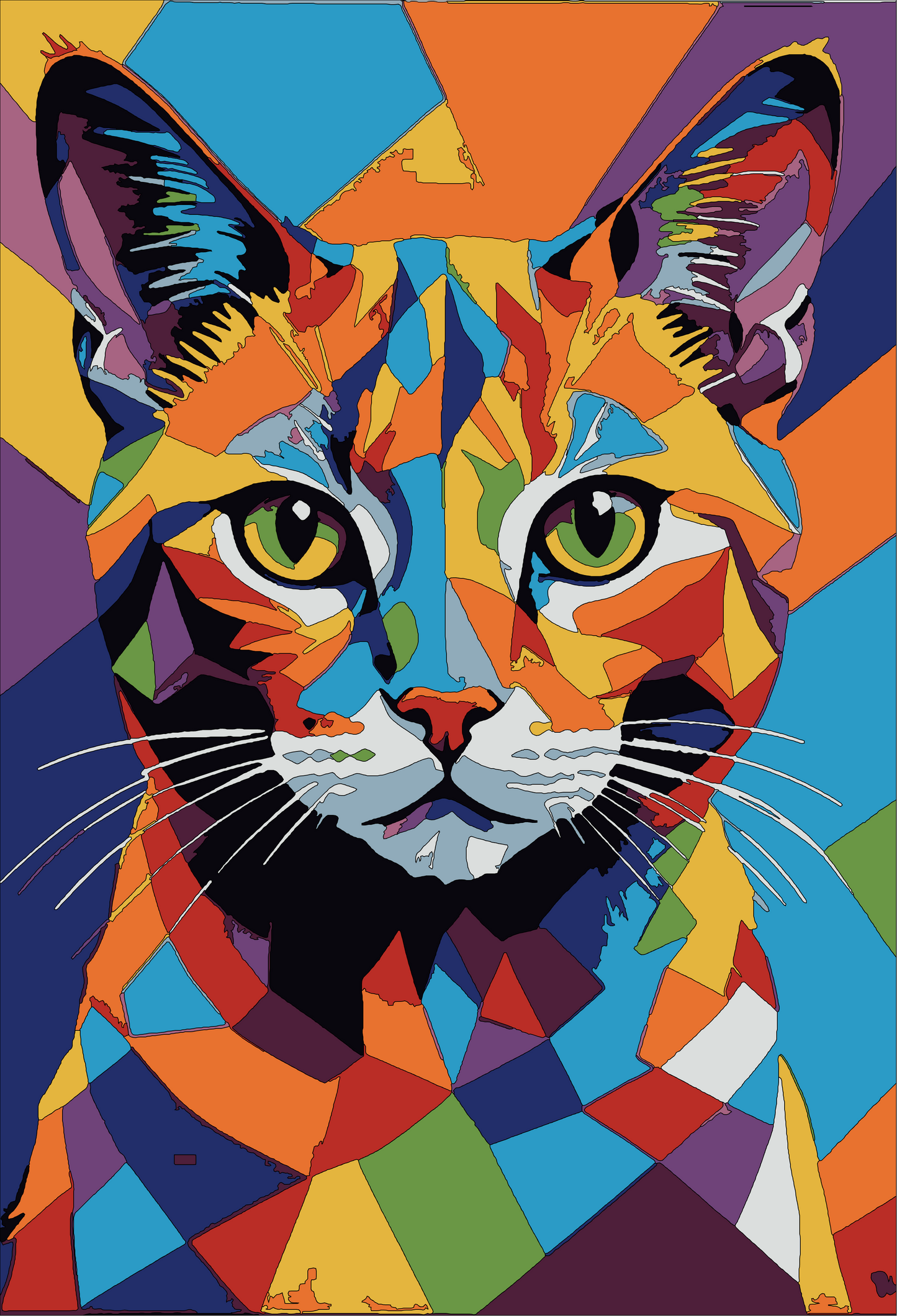 “Pop Art Cat” – Paint by Number Kit