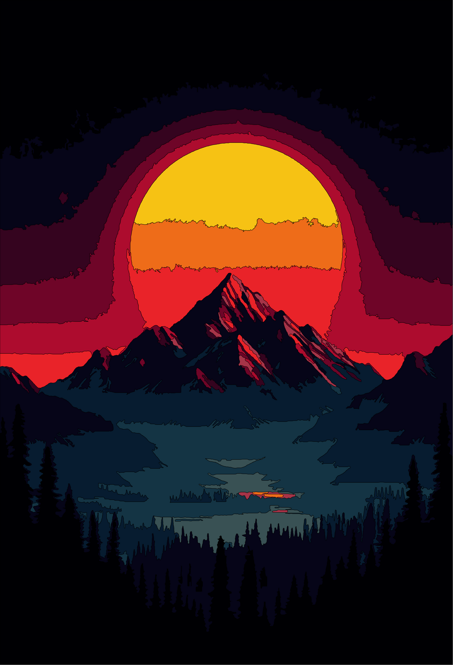 Crimson Peaks – Paint by Numbers Kit